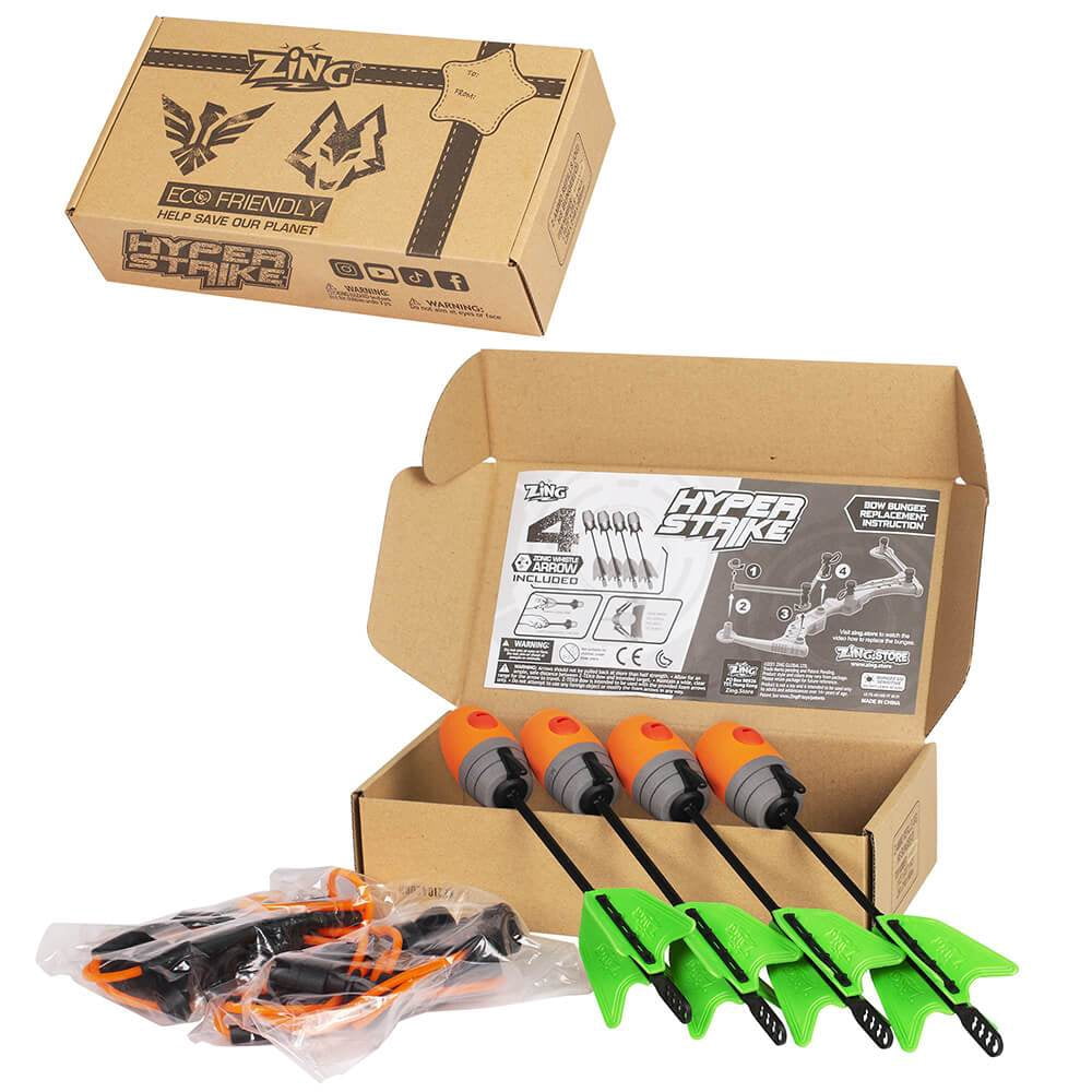HyperStrike Bow - 2 Pairs of Bungee and 4 Arrows