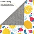 thumbnail image 6 of Naloa Strawberry Lemon Dish Drying Mat for Kitchen Counter, Heat Resistant Drainer Mats, Absorbent Draining Mat,Dish Rack Pad,16"x18", 6 of 8