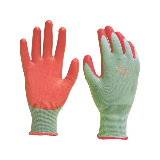digz lightweight stretch knit poly coating size S Garden/Work/Grippy gloves 