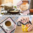 thumbnail image 5 of Pioneer Flower Floral Print Pattern 1-Pack Oven Mitts Set, Heat Resistant Kitchen Gloves, 7.7" X 12", 5 of 6