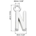 thumbnail image 2 of Letter Charm Pendants, 50 Pcs Character Alphabet Pendant Bulk DIY for Jewelry Making Bracelets, Silvery, N, 2 of 6