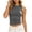Gray, variant on Tank Tops for Women Sleeveless Crop Tops High Neck Workout Tank Tees Slim Basic Undershirts for Women
