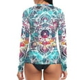 thumbnail image 2 of joogoo Womens UPF 50+ Rash Guard Mandala Ethnic Print Long Sleeve UV Protection Sun Shirts Tops M, 2 of 7