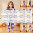 thumbnail image 4 of KPVEVIQ Toddler Boys Girls Halloween Pumpkin Pajamas Cute Ghost Print Pjs for Boy Girl Jammies Little Kids Skeleton Skull Sleepwear Clothes Sets,5-6 Y, 4 of 9