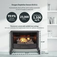 thumbnail image 2 of ProCom Ventless 25,000 BTU Dual Fuel Fireplace w/ Thermostat Control, Black, 2 of 7