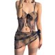 thumbnail image 1 of Traje baño 3 piezas con tirantes finos para mujer, conjunto trajes baño Color contraste empalmado malla con, 1 of 5