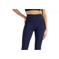 thumbnail image 2 of Id Ideology Womens Plus Size Striped Side Pocket 7/8 Leggings, Indigo, 2X, 2 of 3