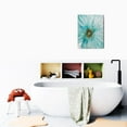 thumbnail image 6 of Elevate Your Space with Navy Blue Floral Art - Beautiful Abstract Flower Painting on Canvas, Perfect for Bathroom & Bedroom Décor, Vintage Gray Aesthetic, 12X16in, 6 of 7