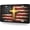 American Flag, variant on Sun Mountain Front License Plate Black Gold Abstract Car Decorative License Plates Aluminum Metal Decor Accessory Novelty Vanity Tag Cover with 4 Holes for Men Women 6" X 12"