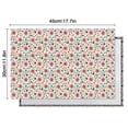 thumbnail image 5 of Lightgreen Daisy Flower Pink Blooms Pattern Summer Placemats Table Placemats Set Of 6-Linen Kitchen Washable Placemats Table Mats 11.8"x17.7" Non-Slip Heat Resistant, 5 of 5