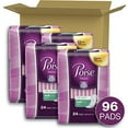 thumbnail image 2 of Poise Incontinence Pads for Women, Light Absorbency, Long Length, 96 Count (4 Packs of 24) (Packaging May Vary), 2 of 5