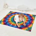 thumbnail image 2 of Colorful Tie Dye Floral Mandala Blanket,Comfortable Soft Flannel Throw Blanket,All Season,Warm Lightweight Blankets for Sofa Bed Couch Living Room Chair,30"x40", 2 of 4