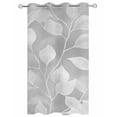 thumbnail image 2 of nqOlkjepod Outdoor Curtains for Patio Waterproof, Silver Gray Leaves Outdoor Privacy Panels Grommet, Vintage Abstract Branch Botanical Blackout Outside Curtains for Porch/Cabana 54"x95", 1 Panel, 2 of 8