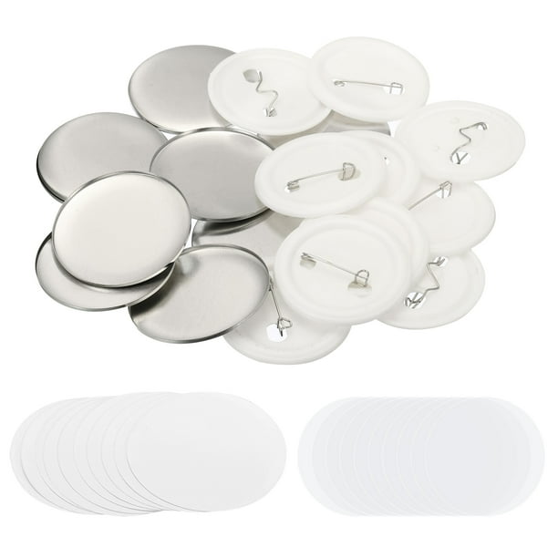 1.95inch Blank Button Making Supplies,25Pcs Round Badge Parts for