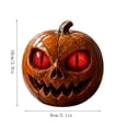 thumbnail image 3 of Halloween Pumpkin Jack O Lanterns Decor, Vintage Halloween Decorations Classic Plastic Pumpkin Statue Figurine, Table Decor for Home Office Party Table, 3 of 6