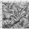 thumbnail image 2 of Soimoi Leaves Print,Cotton Poplin, Sewing Fabric Sold by The Yard 42 Inch Wide,Sewing Craft Quilting/Quilt Making Fabric, Gray, 2 of 5