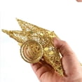 thumbnail image 7 of Christmas Tree Star Topper 9.8in Xmas Tree Topper Star Glittered Tree-top Star for Christmas Tree - Gold, 7 of 7