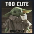 thumbnail image 2 of Girl's Star Wars: The Mandalorian Grogu Too Cute Scene Graphic Tee Navy Blue X Large, 2 of 4
