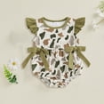 thumbnail image 2 of JUMEYU Bodysuit Girls Newborn Baby Boy Girl Funny Bodysuit Short Sleeve Neutral Baby Shirt Bodysuits 0 3 6 9 12 18 24 Months (Green,12-18 Months), 2 of 4