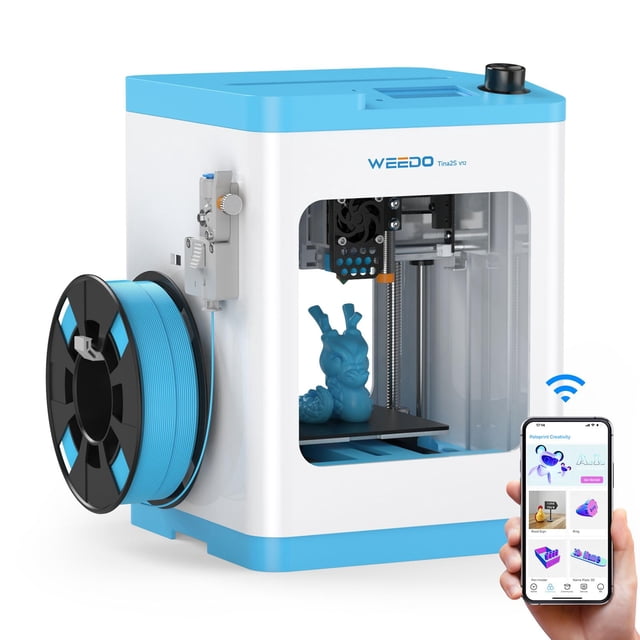 Impresora 3D WEEDO TINA2S WiFi con nivelación automática PLA TPU