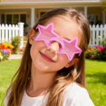 thumbnail image 6 of Wutalume Five-Pointed Star Shaped Sunglasses, Trendy Funny Fashion Sun Glasses for Beach, Party, and Photo Props, UV Protection, Unisex Novelty Eyewear for Costume & Fun,pink, 6 of 7