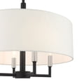 thumbnail image 3 of 49374-04 Livex Lighting Meridian - 4 Light Pendant in Modern Style - 18 Inches wide by 16.5 Inches high-Black Finish    -Traditional Installation, 3 of 11