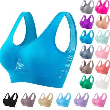 Womens Seamless Wireless Bras Sports High Support Sports Bra Wirefree Yoga Bra for Women