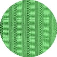 thumbnail image 1 of Ahgly Company Indoor Round Oriental Emerald Green Modern Area Rugs, 8' Round, 1 of 4