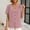 Red, variant on Women's Loose Round Neck Short Sleeve Jacquard T Shirt with Buttons Short Sleeve Womens Tops Summer Top Women Womens Tops Trendy