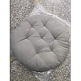 thumbnail image 2 of Corduroy Chair Cushion Solid Color with Memory Foam - Soft Thickened Seat Cushion for Dining Room Kitchen Patio Use, Non-Slip Floor Cushion for Sitting Reading Meditation, 2 of 10
