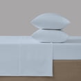 thumbnail image 5 of Color Sense 3-Piece Brushed Percale Cotton Blend Bedsheet Set, Cool & Crisp, Breathable, Wrinkle Resistant, Twin XL Blue, 5 of 12