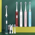thumbnail image 1 of Fiudx Cepillo de Dientes Eléctrico, Vibración Silenciosa, Temporizador Inteligente con 5 Modos, Recargable Por Usb, Diseño Impermeable Ipx7, Limpieza Profunda, Tacto Suave, Ideal para Viajes, 1 Cepil, 1 of 7