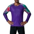 thumbnail image 4 of Zaldita Men's Gladiator Goalkeeper Jersey Youth Padded Goalie Shirt Soccer Jersey Sports Team Purple 3XL, 4 of 4