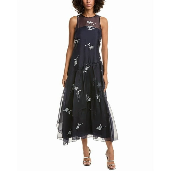 Cinq à Sept womens Roberta Silk Midi Dress, 0