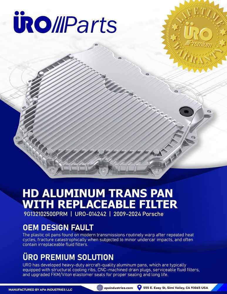 URO Parts URO-014242 Aluminum Upgrade, Cooling Fins, Replaceable Filter