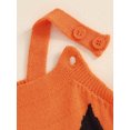 thumbnail image 5 of Infant Baby Girl Boy Halloween Outfits Knit Pumpkin Overall Romper Sleeveless Suspender Jumpsuit Bodysuit Cute Clothes, 5 of 8