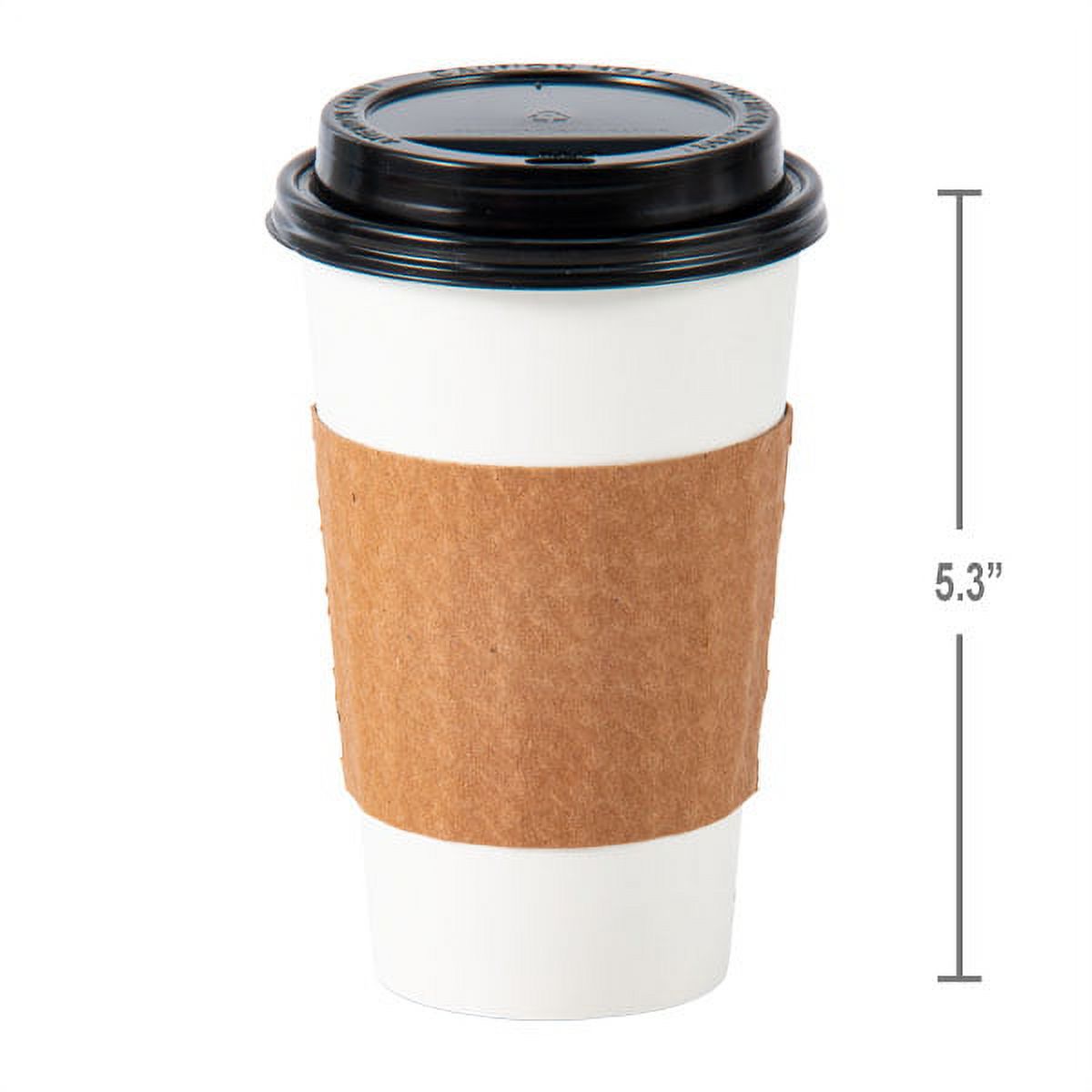 Great Value Everyday to Go Cups, Lids & Sleeves, 16 fl oz, 20 Count