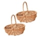 thumbnail image 2 of 2x cestas de mimbre cestas decorativas cestas de frutas cestas de almacenamiento tejidas para aperitivos, 2 of 7