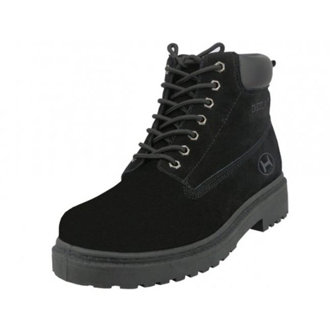 black suede work boots