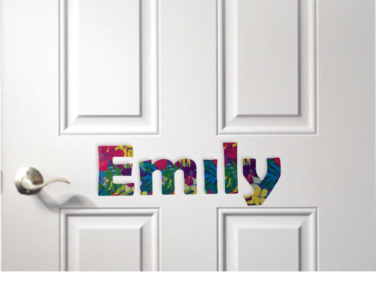 X10 Personalised Name Sticker Vinyl Decal