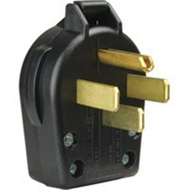 S21-SP Black Plast Angle 4 Wire Plug - Walmart.com ...