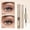 brown, variant on Ultra-Fine Lengthening Waterproof Quick-Dry Mascara, Curling Mascara, Iron Wand Tubing Mascara 3D Curling Eyelash Long Lasting Smudge Proof No Clumping