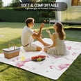 thumbnail image 4 of Pink Flamingo Outdoor Rug 5x7 Ft - Reversible Patio Rug Outdoor Camping Rugs, Summer Tropical Animals Washable Indoor Outdoor Area Rugs, Non-Slip Outdoor Carpet Runner for Deck/Porch, 4 of 8