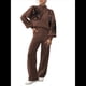 thumbnail image 3 of Conjunto de 2 Piezas para Mujer: Jersey de Punto de Larga y Pantalón , Chándal A Juego Café L, 3 of 10