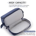 thumbnail image 4 of Large Capacity Pencil Case with 3 Compartments, Double‑Open & Four‑Open Design, Portable Pen Pouch for Students, Teens and Adults, 4 of 4