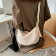 thumbnail image 4 of Bolso bandolera informal de PU de nueva moda para mujer, bolso Joker jiaozi beige, 4 of 5
