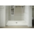 thumbnail image 3 of Kohler  48 x 42 in. Rely Single-Threshold Shower Base with Center Drain, Biscuit, 3 of 7