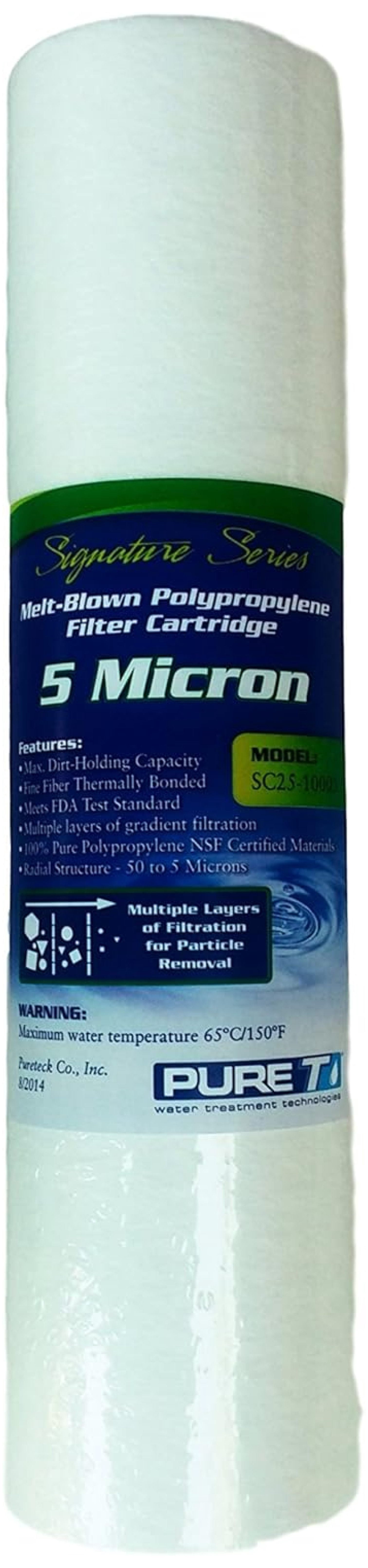 Water Filter Set with 75 GPD RO Membrane, Fits Most Common Undersink RO Units, 6-Piece Set