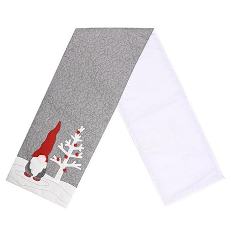 

ADVEN Christmas Table Runner Mat Faceless Doll Creative Table Runner Home Kitchen Party Decoration Tablecloth Placemat
