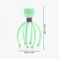 thumbnail image 2 of Unique Bargains 1 Pc Women Octopus Ball Bearing Style Head Massager for Home for Office Plastic Steel Ball Green, 2 of 4